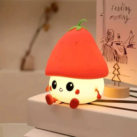 Cute Strawberry Night Toy Bedside Lamp